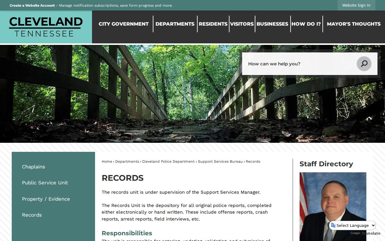 Cleveland warrant records distinction between police reports and court records